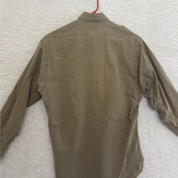Vintage 1980s banana republic explorer Khaki Button-Up Shirt Hong Kong safari M - Picture 7 of 12